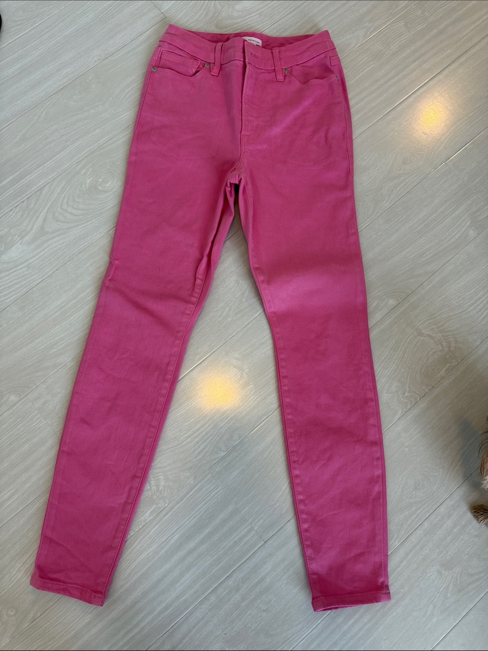 Good American Hot Pink Skinny Jeans